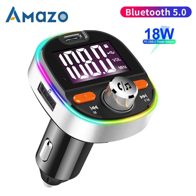 FM-модулятор с Bluetooth 5 0 автомобильный комплект громкой связи аудио mp3-плеер PPS QC3.0