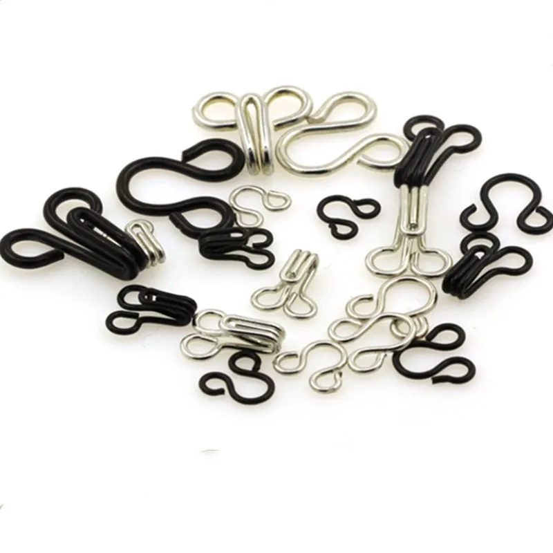 100 пар металлические пряжки крючки для шитья и глаз DIY сумка Аксессуары одежды