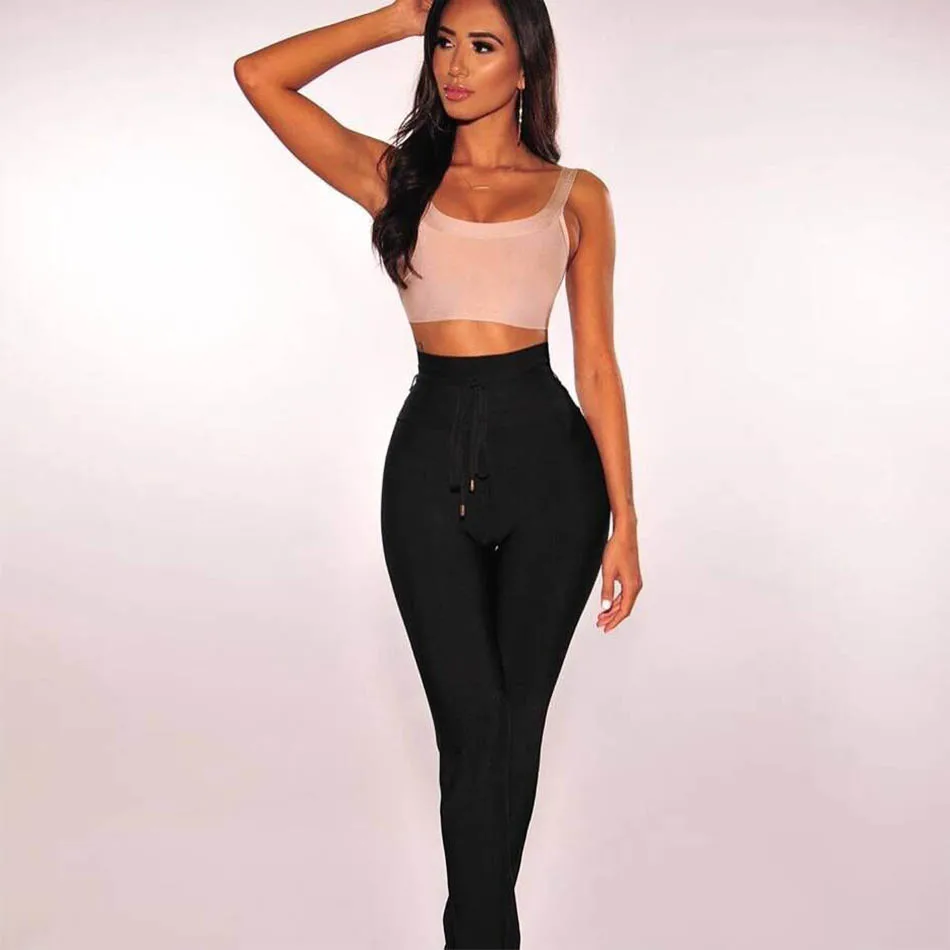 Новое поступление женские облегающие брюки карандаш с высокой талией