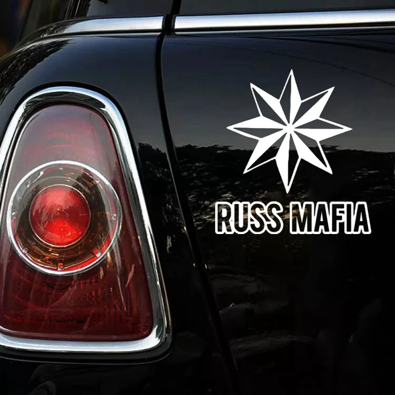 CK2840#15*16см наклейки на авто RUSS MAFIA водонепроницаемые машину наклейка для