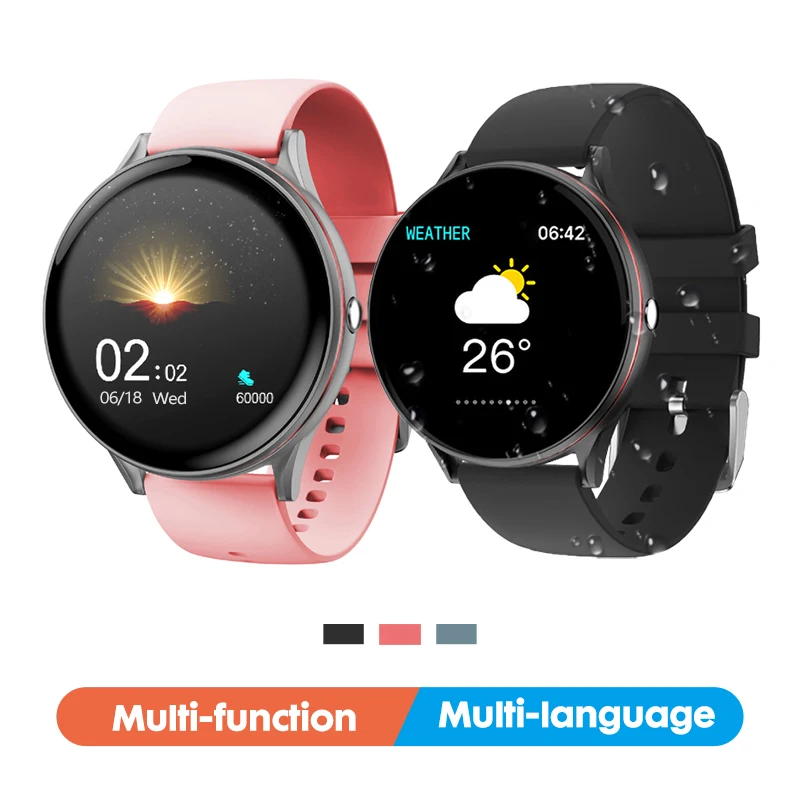 Умные часы с сенсорным экраном 1 3 дюйма для мужчин и женщин водонепроницаемые