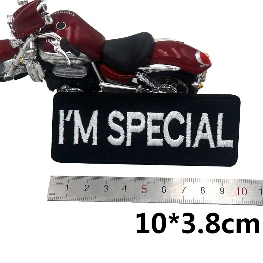 Я специальный именной ярлык Утюг на каждый день вышитые велосипедистом в