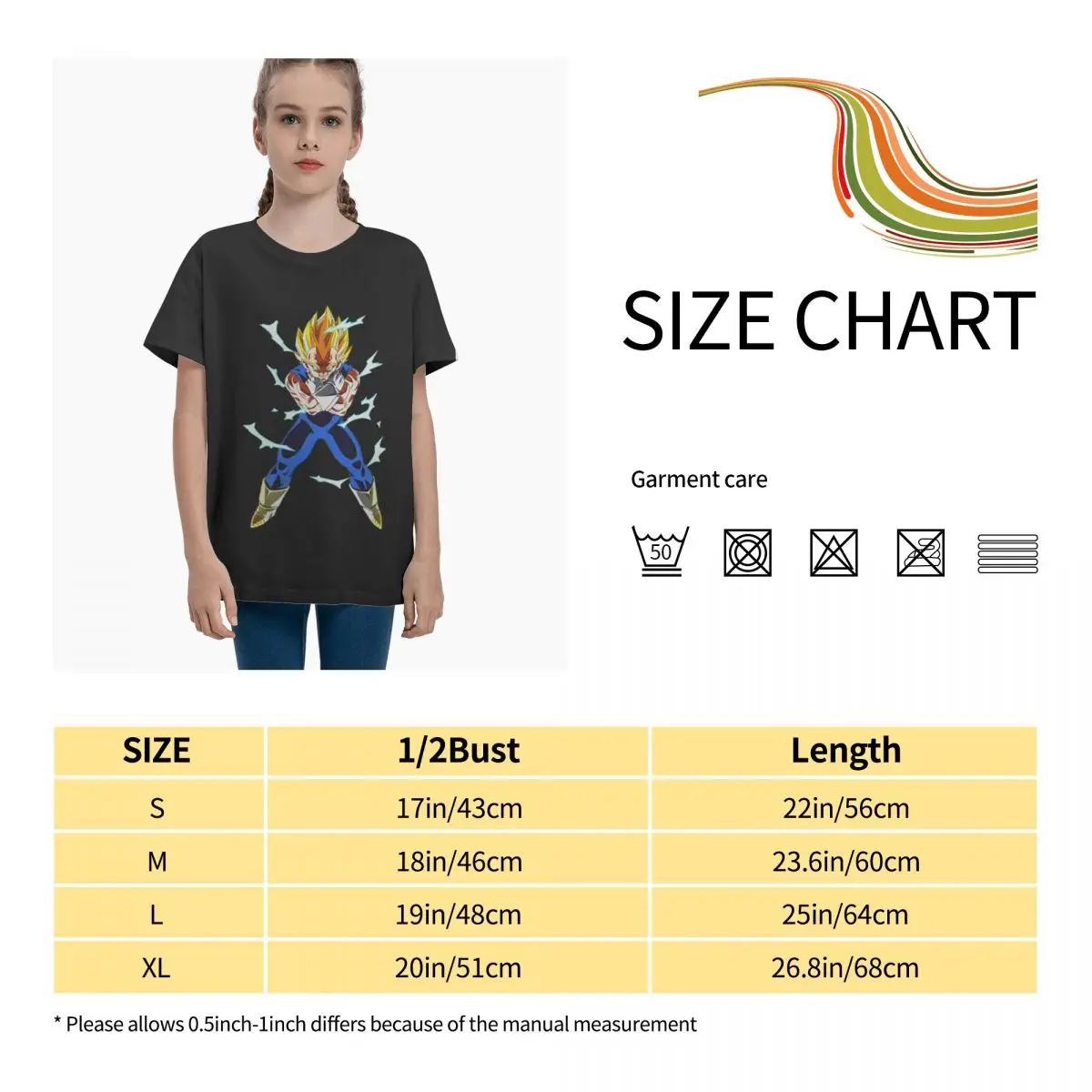 

Anime Fans Vegeta Majin W Children's T-shirts Version to good build Short sleeveRound neck T-shirt
