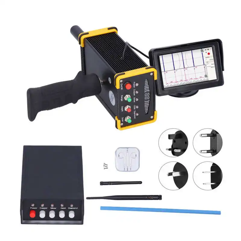 Подземный металлоискатель желтый наружный детектор сокровищ инструмент для