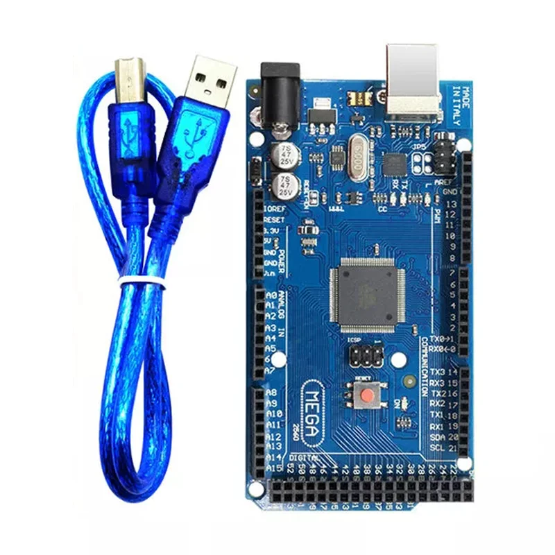 10 шт./лот Mega 2560 R3 плата с USB кабелем ATMega ATMega16U2 чип для интегрированного драйвера