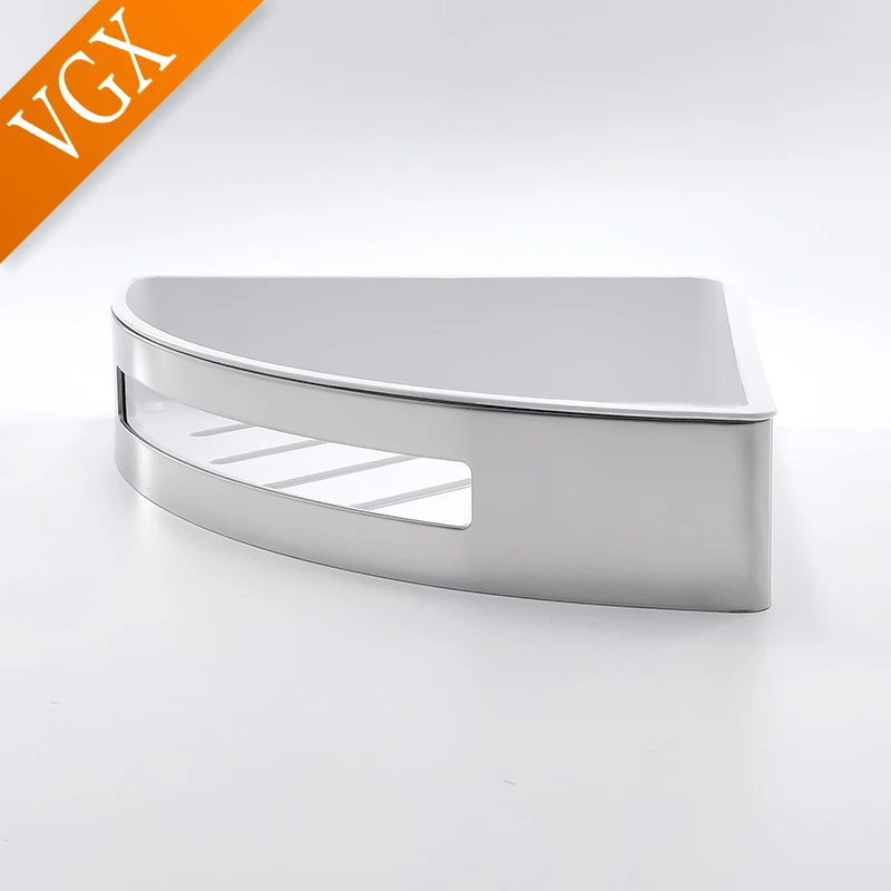 vgx bathroom shower trangle shelf corner storage rack organizer wall mounted shelves stainless steel basket kitchen accessories free global shipping