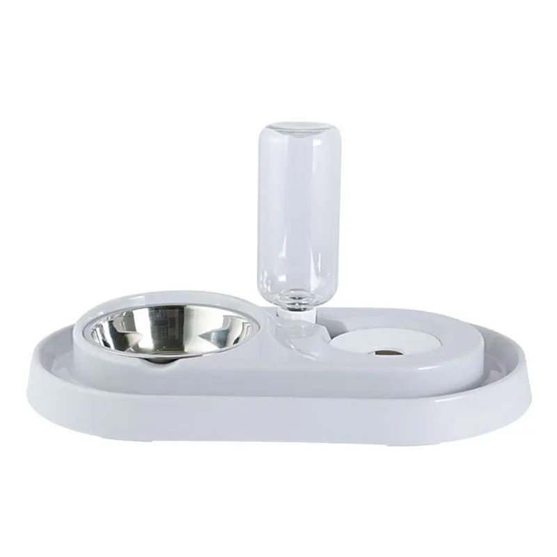 1 шт. из нержавеющей стали подача воды двойного назначения Миска пластиковая