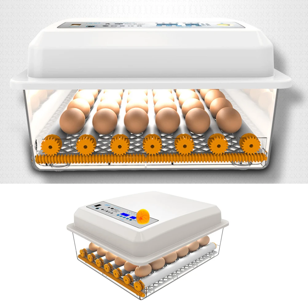 

1pc Household Incubation Case 24 Slots Incubator Eggs Incubation Box Breeding Container with EU Plug (Dual Power)