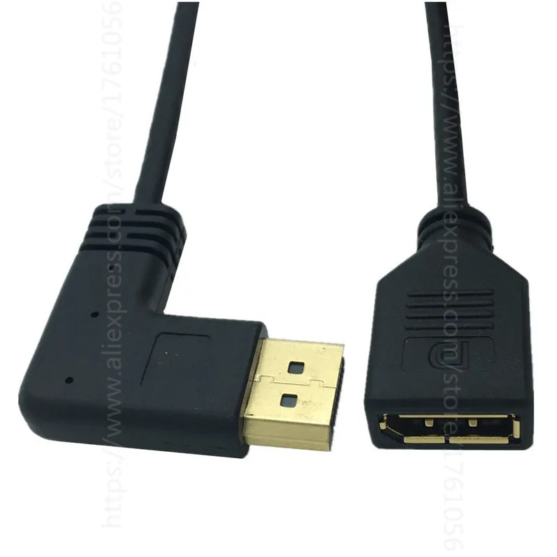 30cm DisplayPort DP Display Port Male 90 Degree Right Angled to Female Extension Cable for CRT LCD Projectors | Электроника