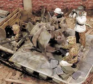 Модель из смолы 1/35 года набор для строительства фигурка группы ПВО 4 человек (без