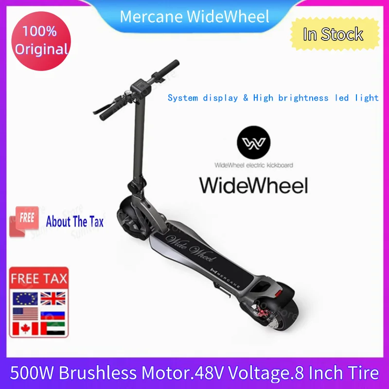 2019 новейший Mercane WideWheel Kickscooter умный электрический скутер складной широкий колеса