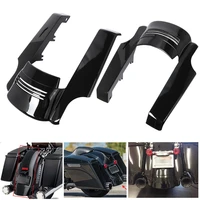 motorcycle gloss black 5 stretched rear fender extension for 2009 2013 harley touring street road glide bike 2012 2011 2010