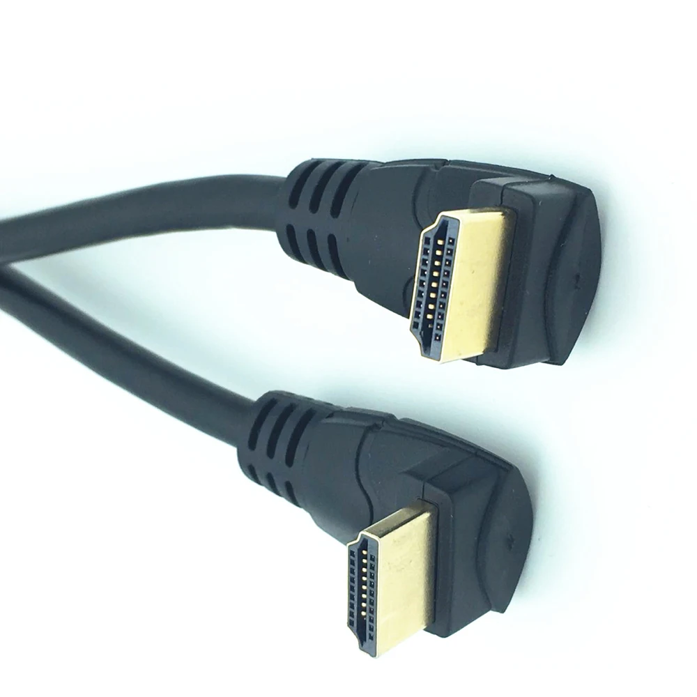 

HDMI 2.0V 4K*2K @60HZ ,HDMI Male Up Angled to HDMI Male Up Angled Cable 1.8M