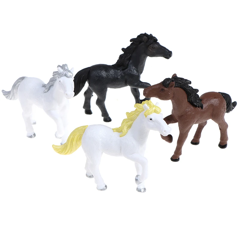 

1PC Simulation Horse Pony micro landscape bonsai ornament PVC doll handmade doll