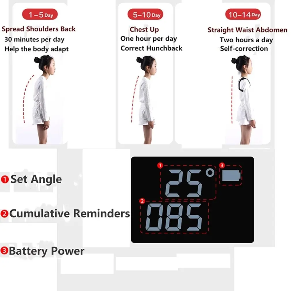 Adjustable Smart Posture Corrector For Adults Children Hunchback Clavicle Support Trainer Upper Back Brace Shoulder Strap | Дом и сад