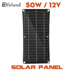 Монокристаллическая солнечная панель с контроллером, 50 Вт, 60 А, двойной USB-разъем, 12 В5 В постоянного тока, уличное, для циклов, кемпинга, походов, путешествий, зарядное устройство для телефона