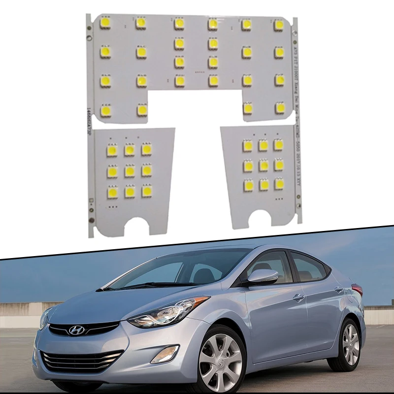 3x для Hyundai Elantra MD UD Mistra CF 2011 2012 2013 2014 2015 Внутреннее освещение купольная карта
