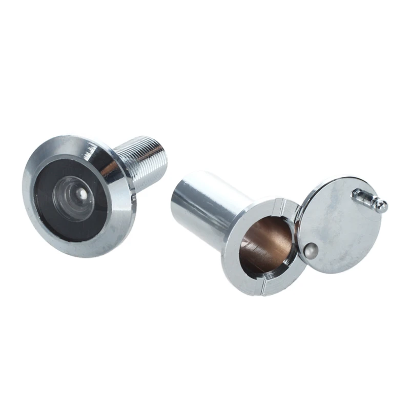 Metal 200 Degree Door Viewer Peephole Silver Tone for Home |