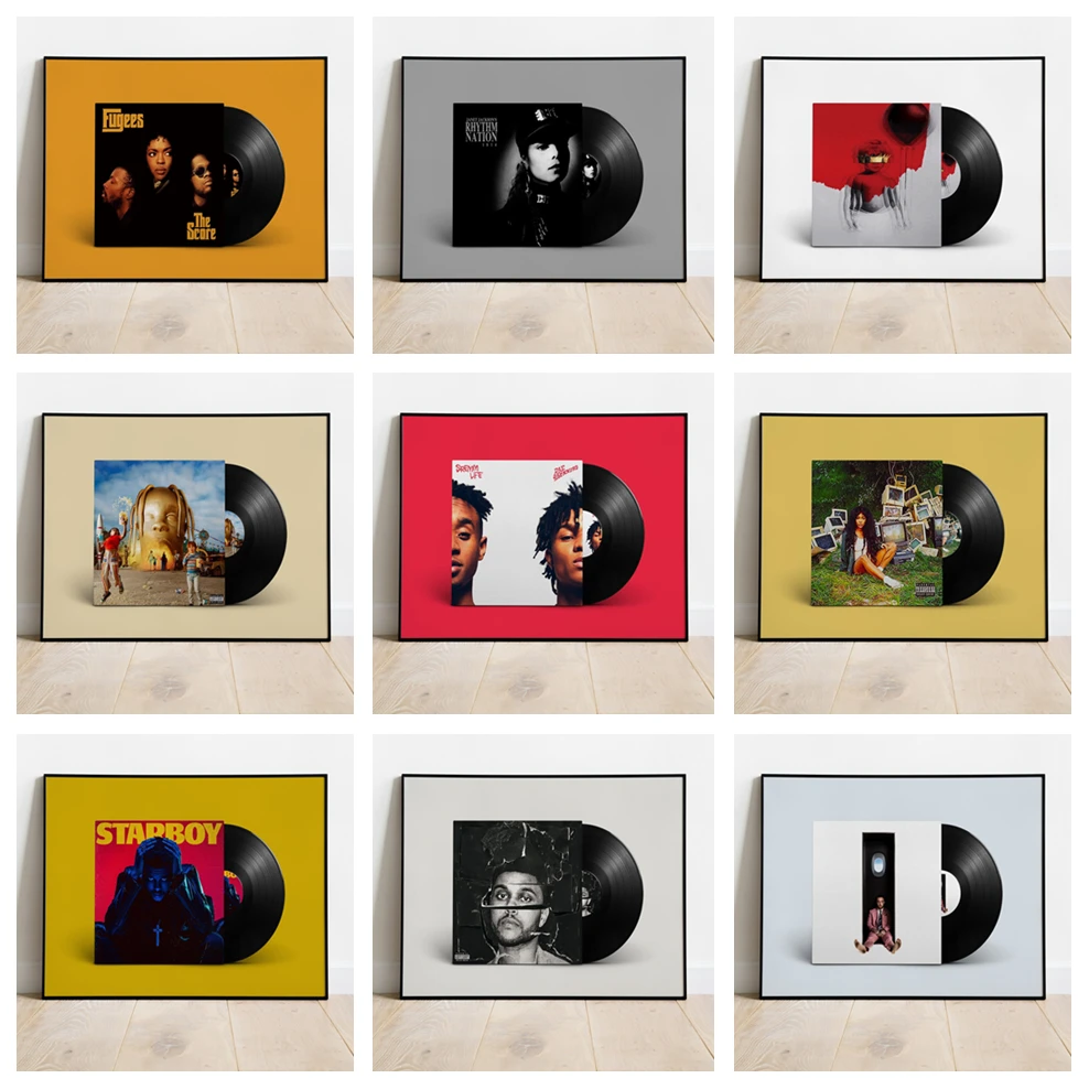 

Новинка 2022, популярный настенный постер в виде звезды, в стиле хип-хоп, музыкальный постер для гостиной, искусство детской комнаты, домашний ...