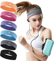 workout sweatbands for women and men headband non slip moisture wicking headband for running cycling