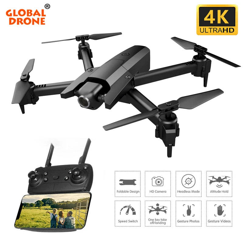 Global Drone 4K FPV Drone X PRO Дроны с камерой HD RC вертолет подарки игрушки Квадрокоптер Дрон VS E58 SG106 E520