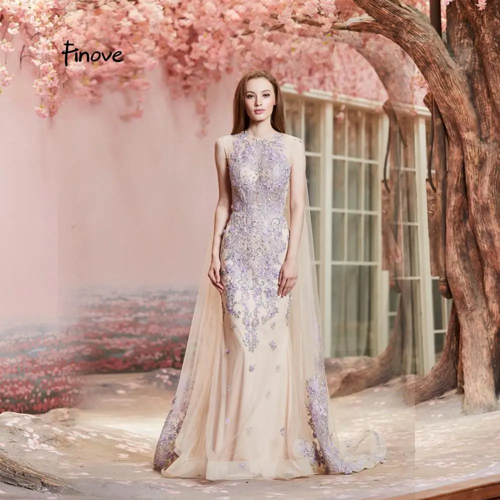 Женское вечернее платье с юбкой-годе круглым вырезом и накидкой | Свадьбы