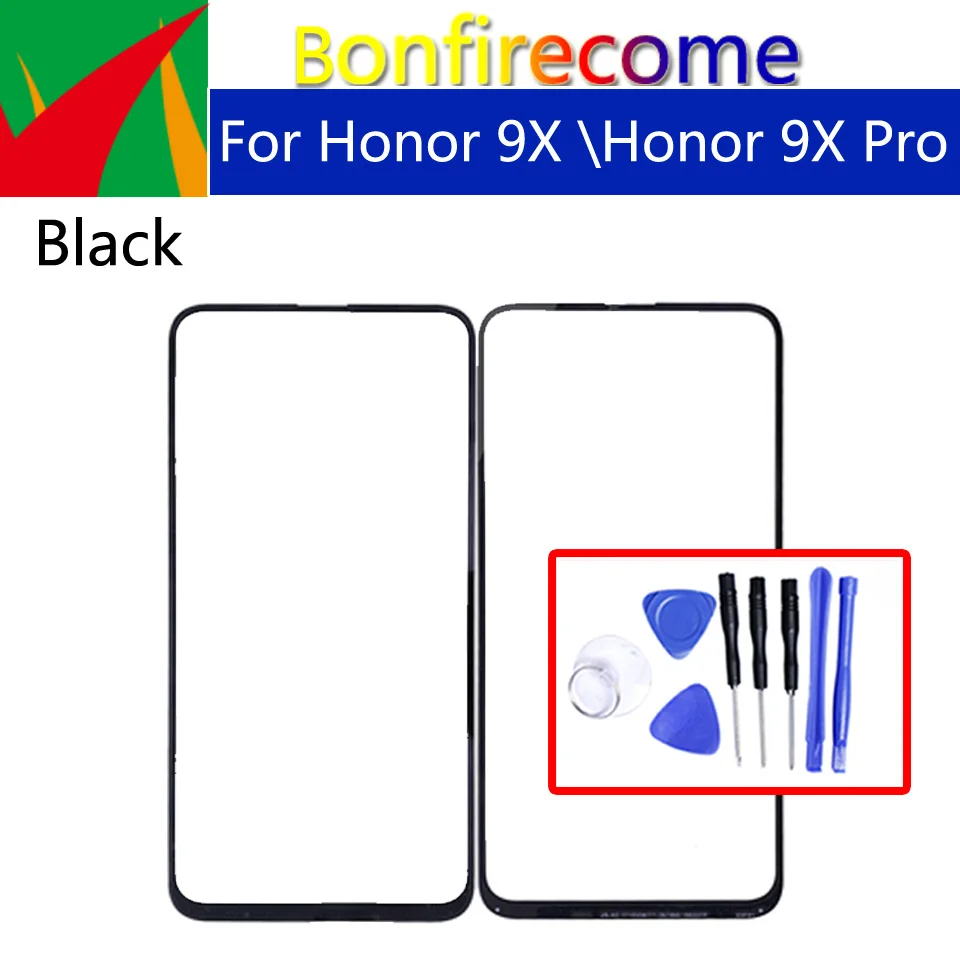 Для huawei Honor 9X Передний сенсорный экран Стекло Внешний объектив для Pro ЖК стекло