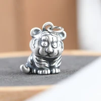 silver 925 real pendants for necklace tiger handmade pendant for women silver 925 jewelry vintage chain pendant wholesale gifts