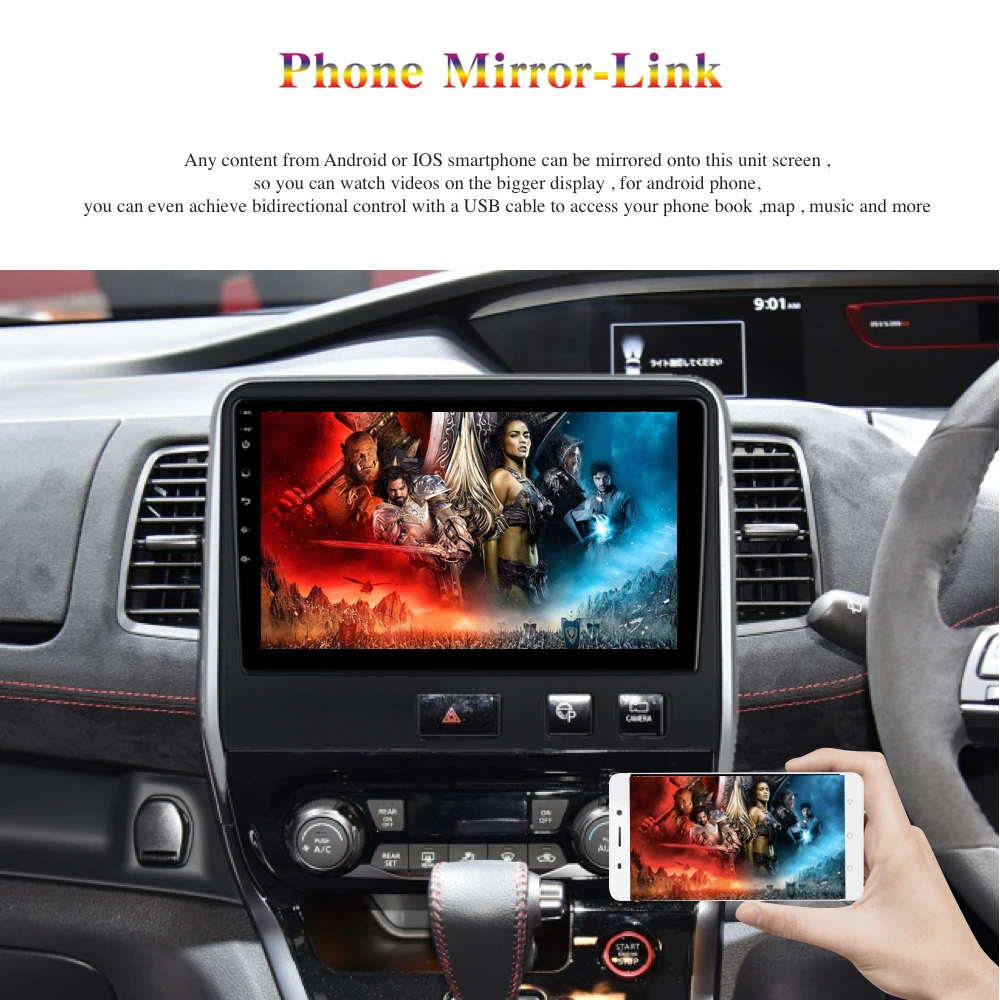 Android 9,0 автомобильный радиоприемник 2 Din gps Navi для NISSAN SERENA C27/NV350 PX6 DSP ips HDMI 4 Гб+ 64 Гб RDS Wi-Fi USB BT CarPlay DAB карта