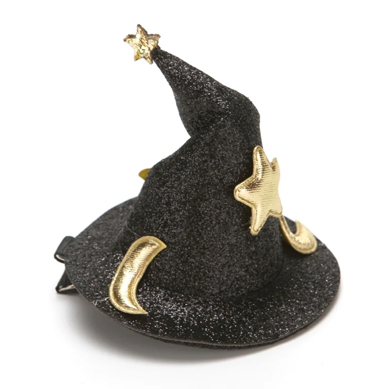 

Украшение на Хэллоуин, детский волшебник, ведьма, шляпа, шпилька, бутафория для маскарада, заколки для волос, наряды XRQ88