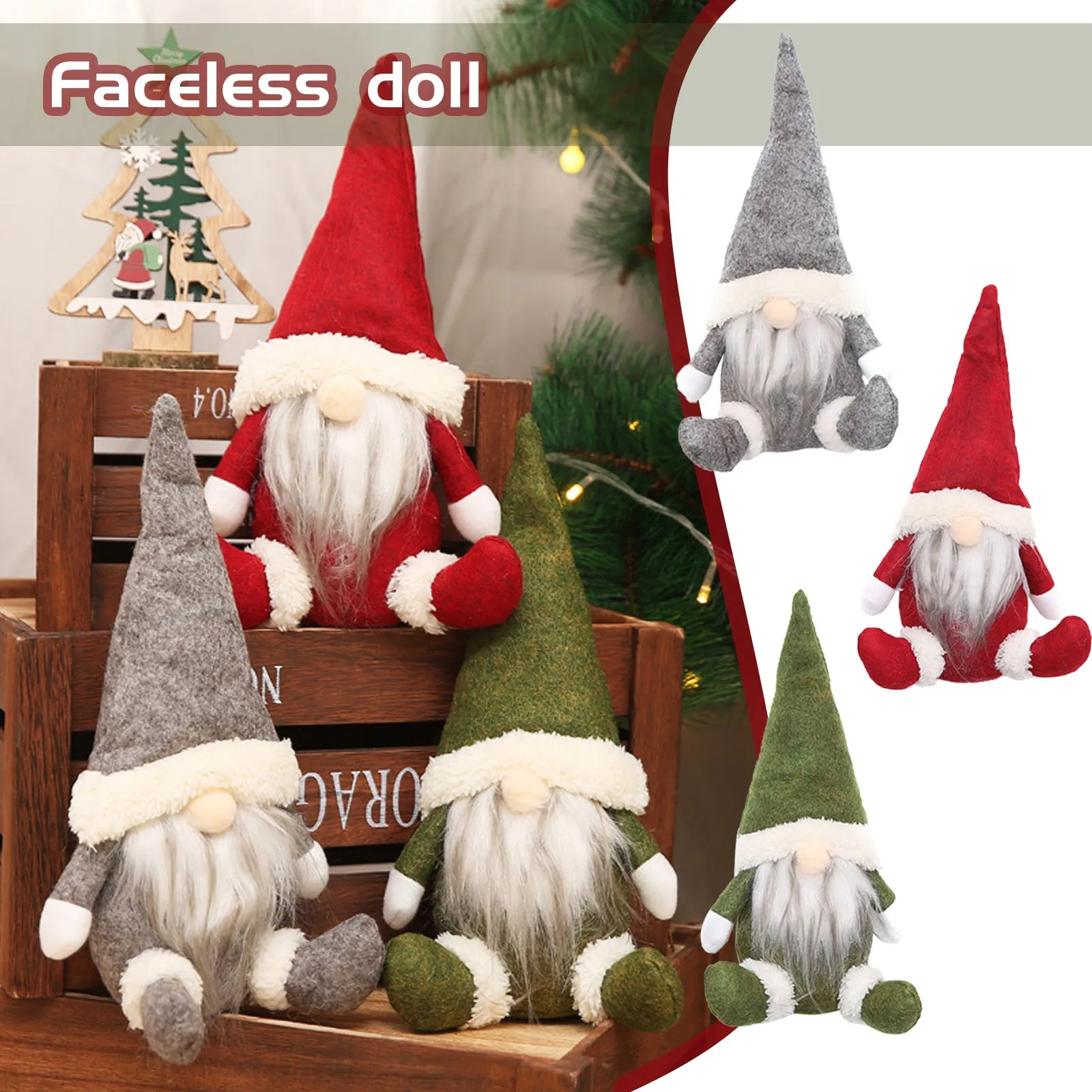 Плюшевые игрушки плюшевая гном кукла украшение безликая карликовая для дома |