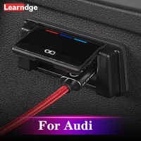 for audi a3 8y 2021 2020 sportback limousine sedan abs charging port usb protection dust proof frame cover stickers car part