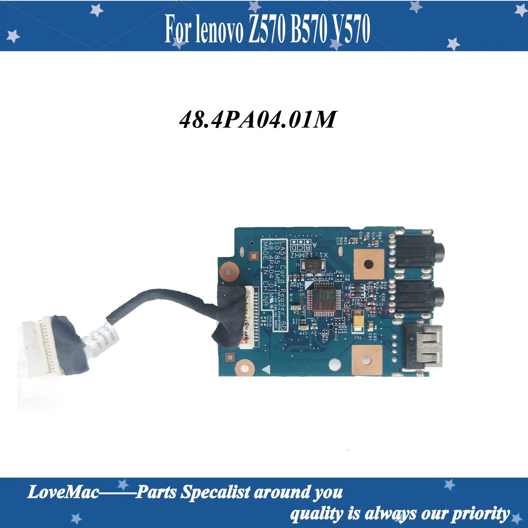 

Оригинальная USB-плата для lenovo Z570 B570 V570, звуковая карта, плата SD-карты 48,4pa04.01m 55,4pa02. 011 55,4ih02. 001, протестирована