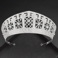 baroque crystal tiaras and crowns hairbands headbands for women girls bride noiva bridal wedding hair accessories forseven
