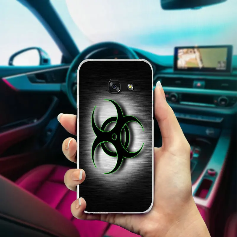 Крутой желтый радиоактивный логотип мягкий чехол из ТПУ для Samsung Galaxy A3 A5 A7 J5 J7 J3 2017