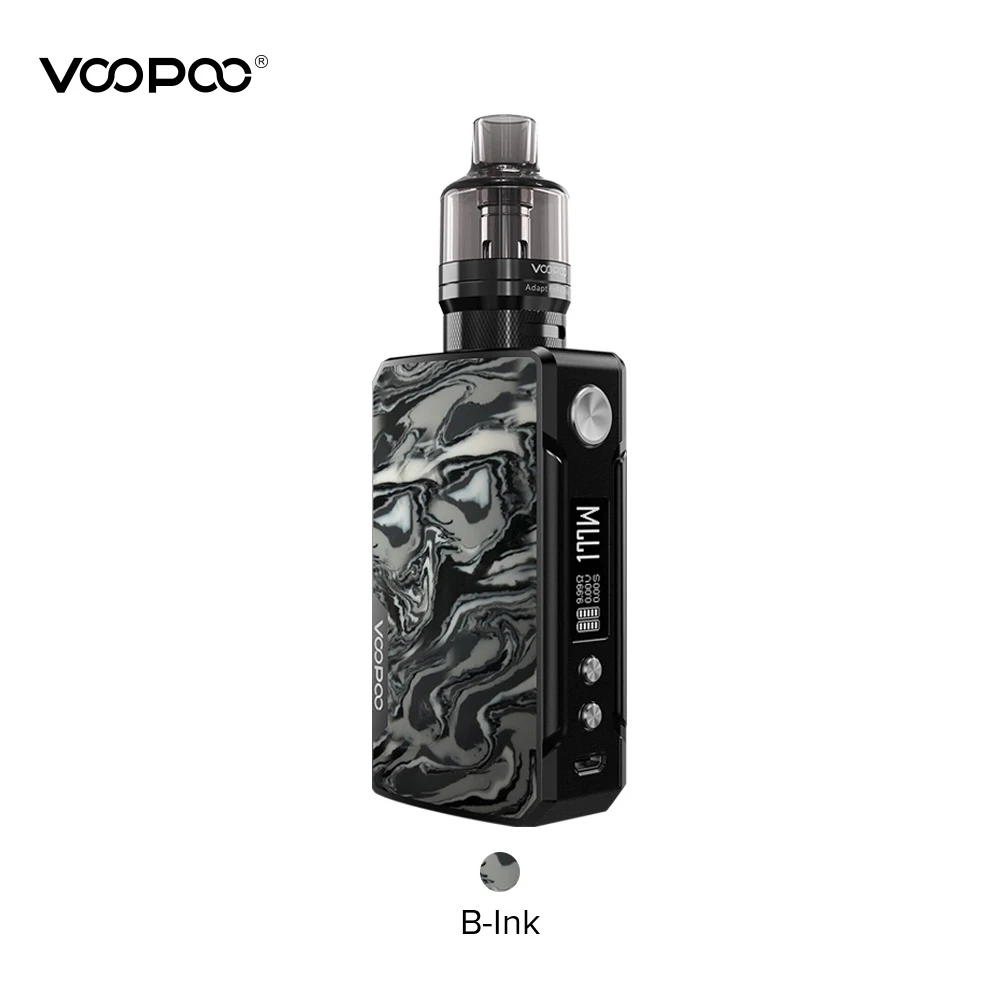 Набор для вейпа VOOPOO Drag 2 177 Вт обновленная версия Platinum / Black Mod 4 5 мл PnP Pod Tank