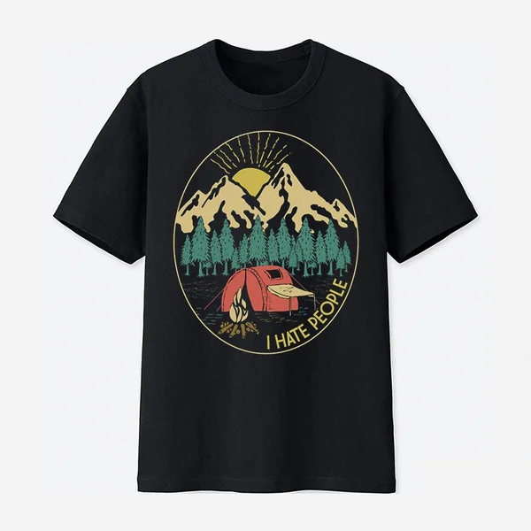 

Love Camping I Hate People T-Shirt Funny Camping T-Shirt
