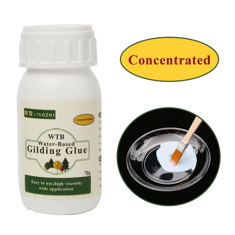 70 мл (140 мл) Золотой клей для золотой фольги на водной основе листы крафтовой