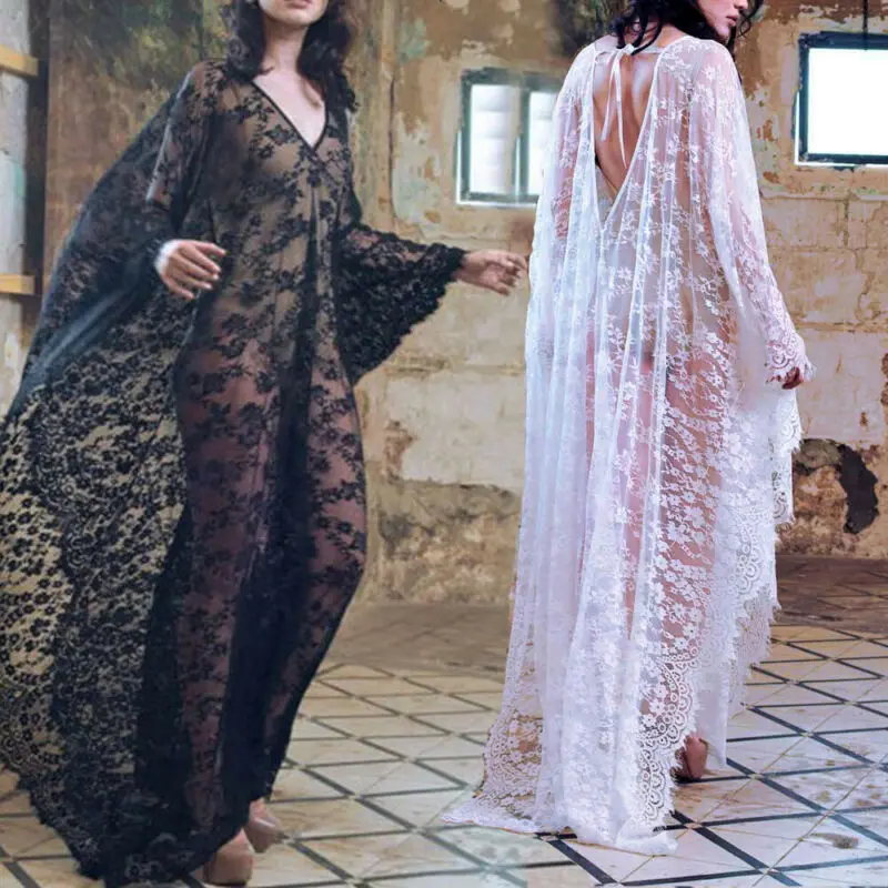 

Новые женские купальники, пикантная одежда, кафтан, женское кружевное шифоновое кимоно, Пляжное бикини, накидка, пляжная одежда, Сетчатое дл...