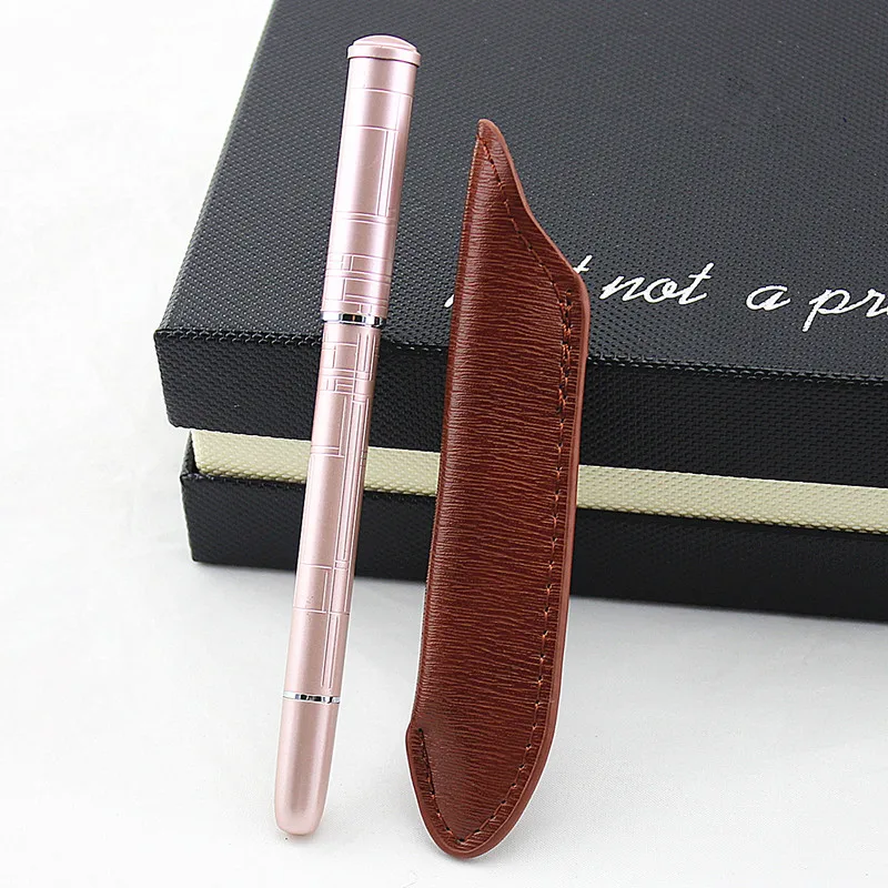 

Luxury Metal Silver Black Signature Ballpoint Pens for Business Writing Office School Supplies Stationery Customized gift