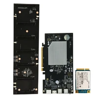 eth hsw2 btc mining motherboard 6 cards pcie x16 graphics slot 70mm ddr3 dimm msata usb 2 0 motherboard with 128g ssd