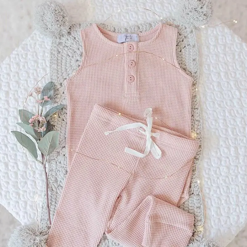 Комплект одежды для маленьких мальчиков и девочек Топ штаны в стиле унисекс Romepr |