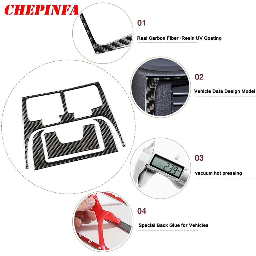 Наклейки из углеродного волокна на заднее вентиляционное отверстие автомобиля