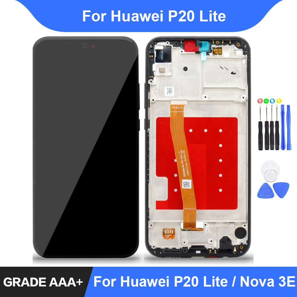 ЖК дисплей для Huawei P20 Lite сенсорный экран дигитайзер в сборе запасные части ANE LX1 Nova