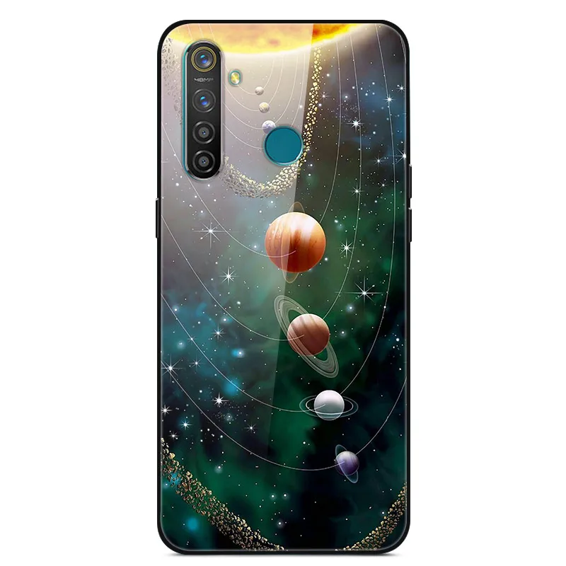 for oppo realme 6i case tempered glass hard back cover for oppo realme 5i phone cases realme 6i 5 pro 6 i silicone bumper fundas free global shipping
