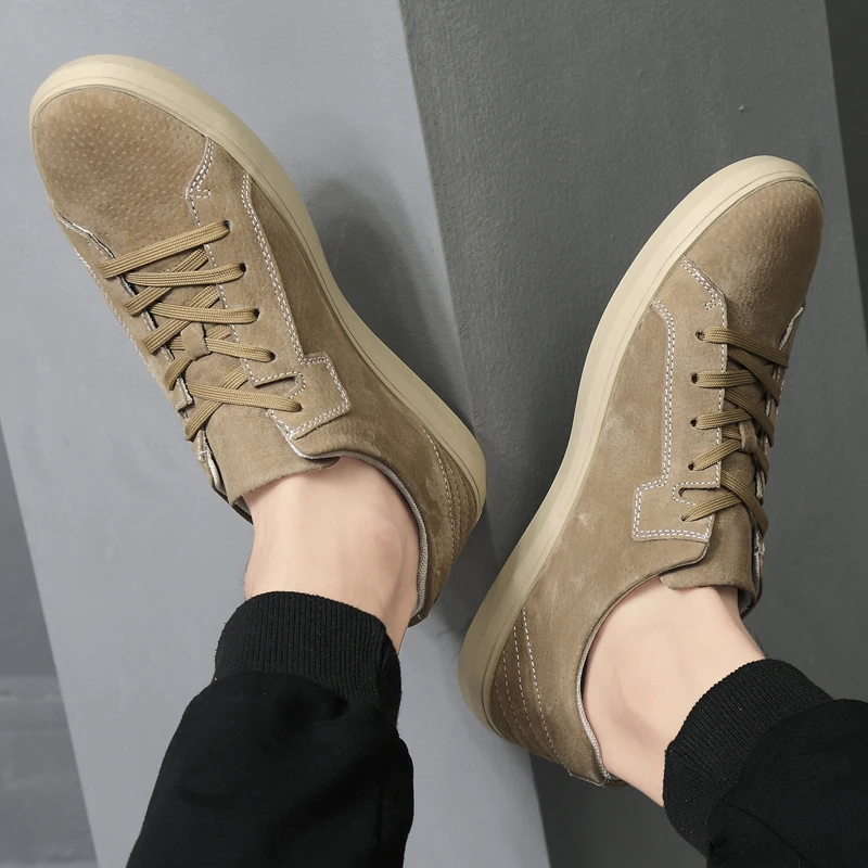 

Men Leather Loafers Flat Handmade Moccasins Designer Style Walking Shoes Comfortable Sneakers 2021 New Men's Casual Shoes