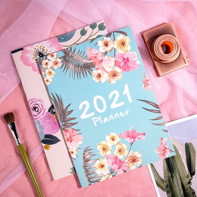 

2021 Agenda Planner Organizer A4 Notebook Journal Monthly Daily Planner School