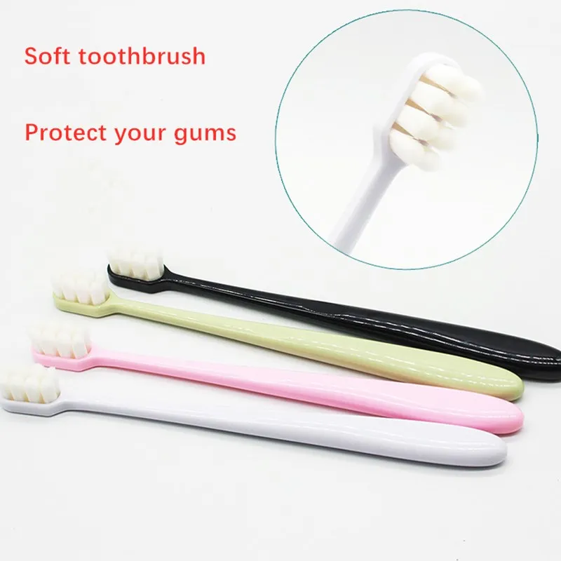 Micro Nano Manual Toothbrush Extra Soft Bristles Toothbrushes with 10,000 Bristles Dental Oral Care Teeth Brush Deep Cleaning