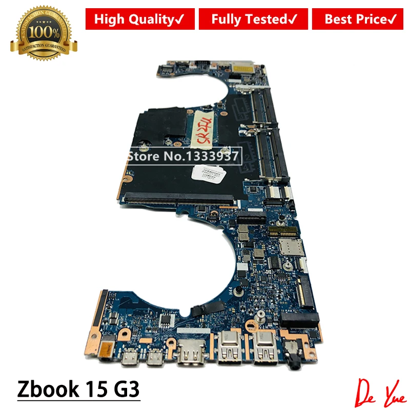 

LA-C381P Материнская плата ноутбука 848221-001 аккумулятор большой емкости для HP ZBook 17 15 G3 материнская плата i7-6820HQ 848221-601 Проверка прошла успешно