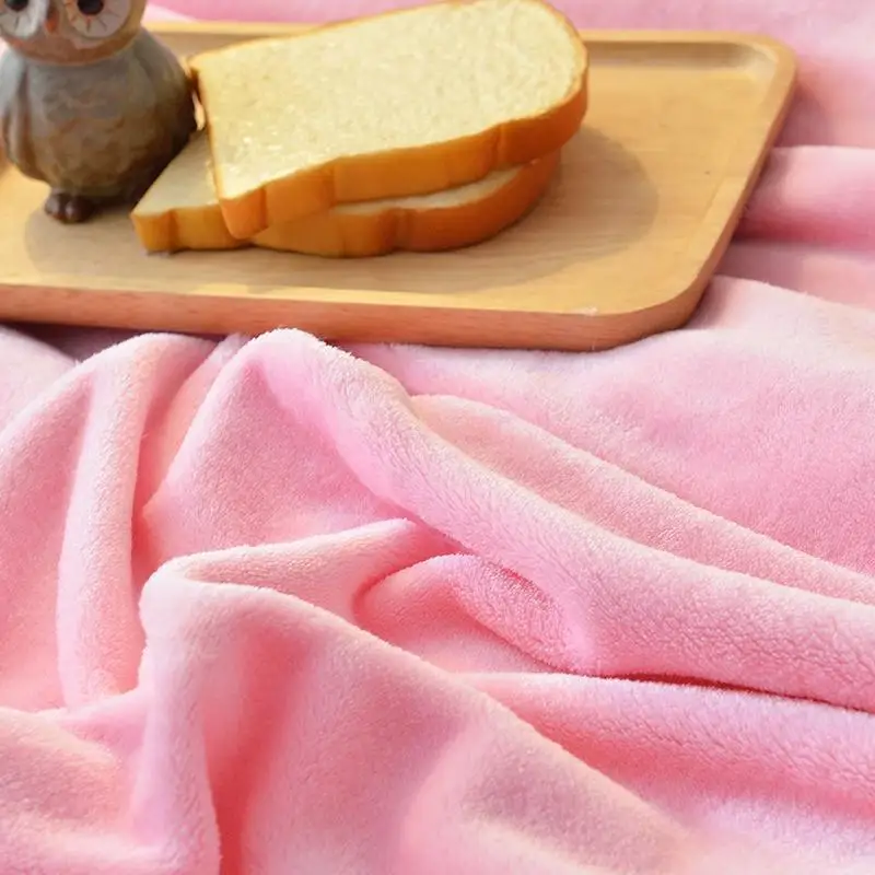 Теплое Флисовое одеяло 50 дюймов розовое покрывало на кровать простыня